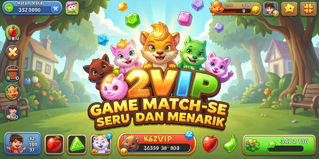 Gameplay seru dengan berbagai objek yang harus dicocokkan.