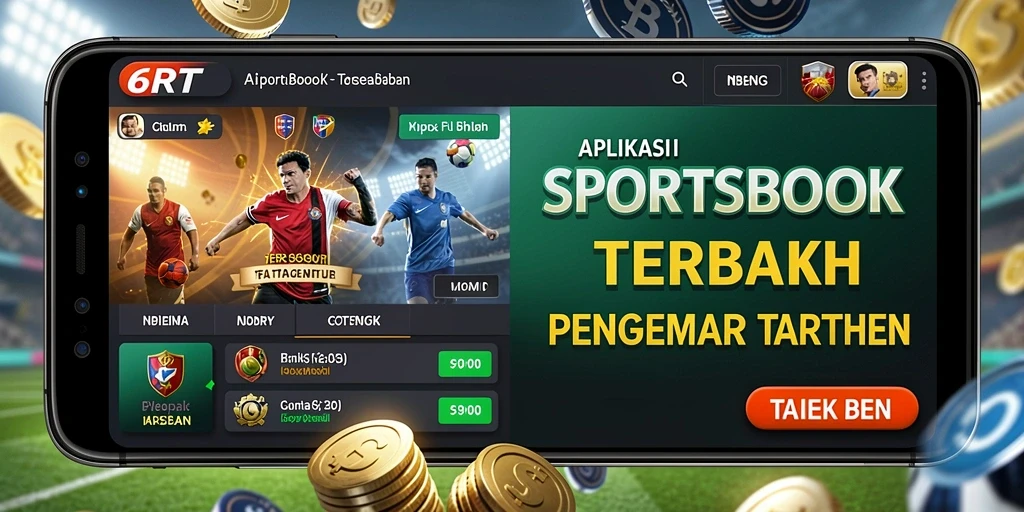 Tangkapan layar dari gameplay aplikasi Sportsbook yang menarik.