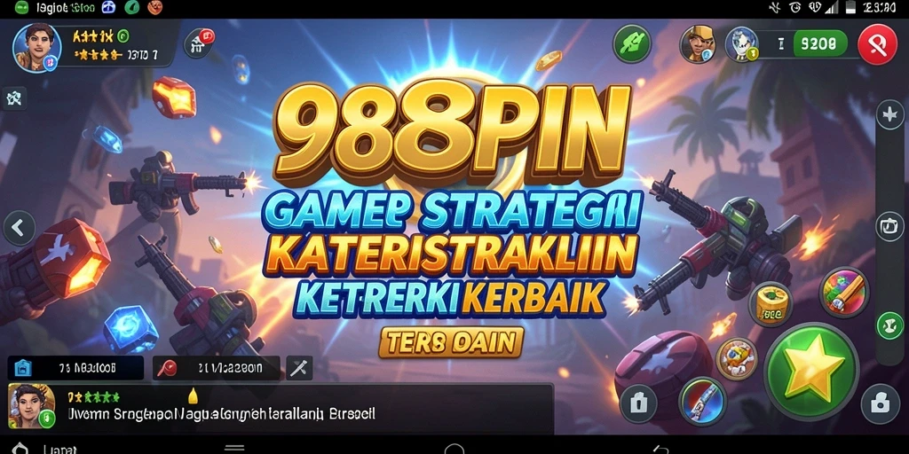 Tampilan gameplay menegangkan dan strategis dari 988SPIN.