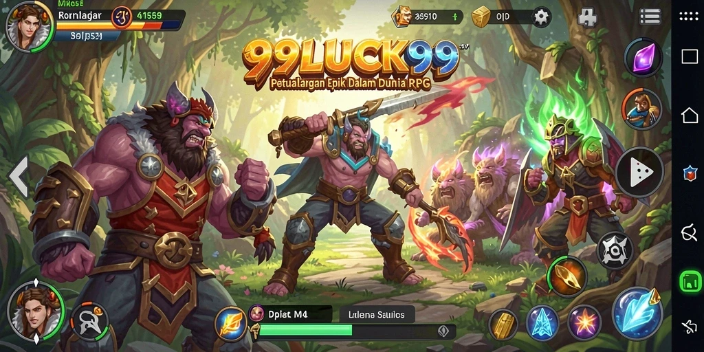 Tangkapan layar utama dari gameplay RPG yang menakjubkan.