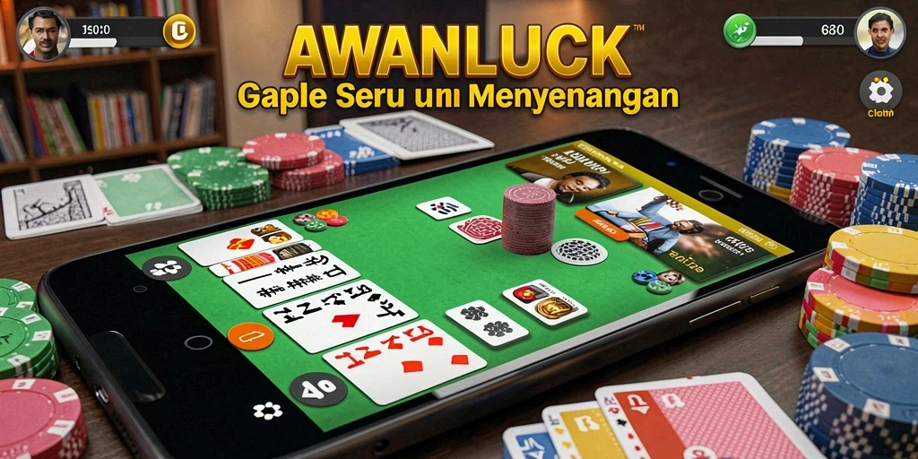 Tangkapan layar AWANLUCK menampilkan permainan Gaple yang seru dan interaktif.