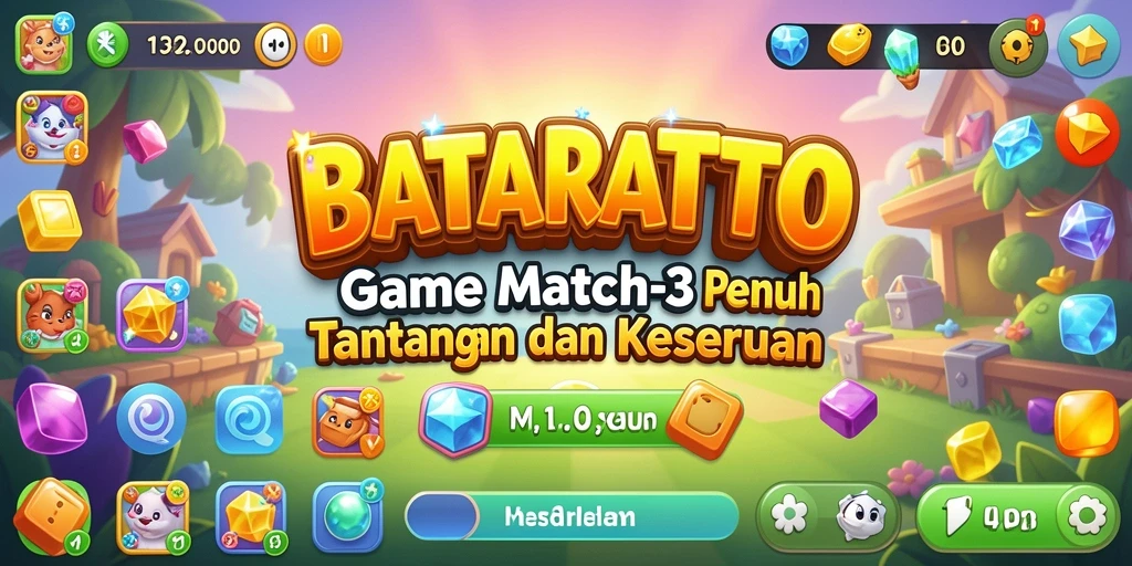 Tampilan gameplay BATARATOTO yang penuh warna dan seru.