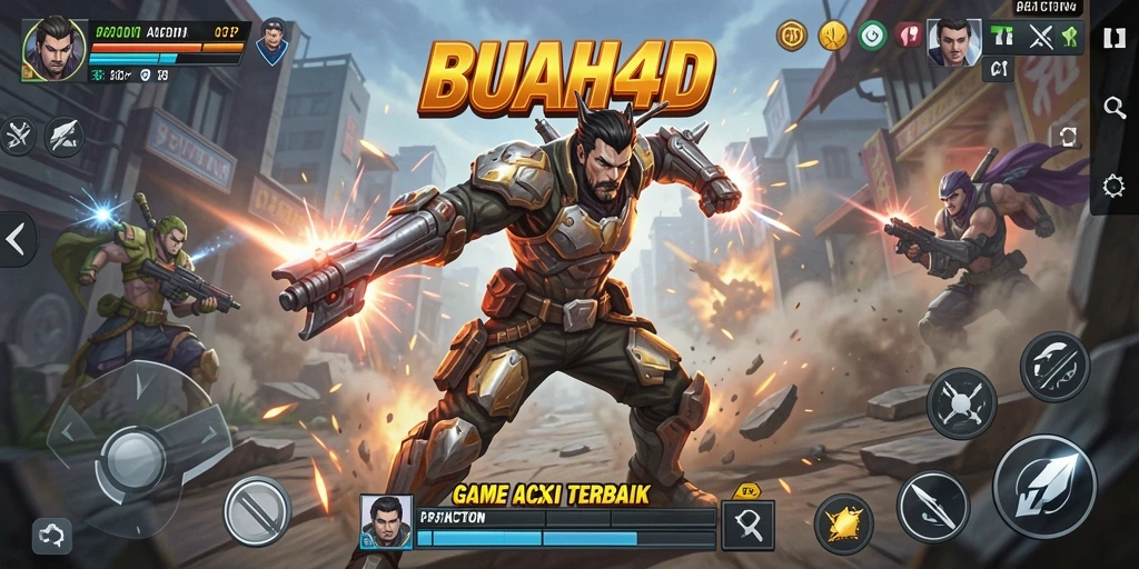 Tampilan menegangkan dari gameplay BUAH4D yang penuh aksi.