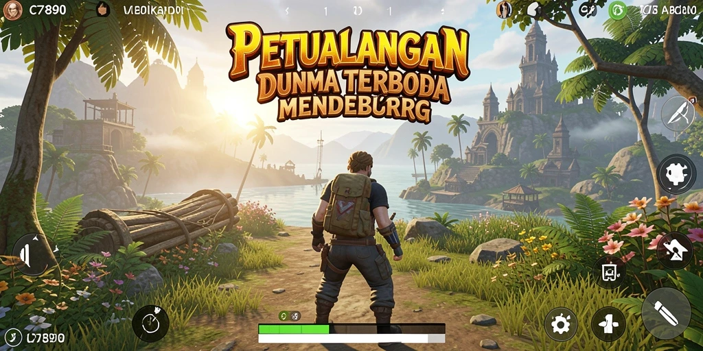 Tangkapan layar C7890 menampilkan aksi seru dalam dunia terbuka.