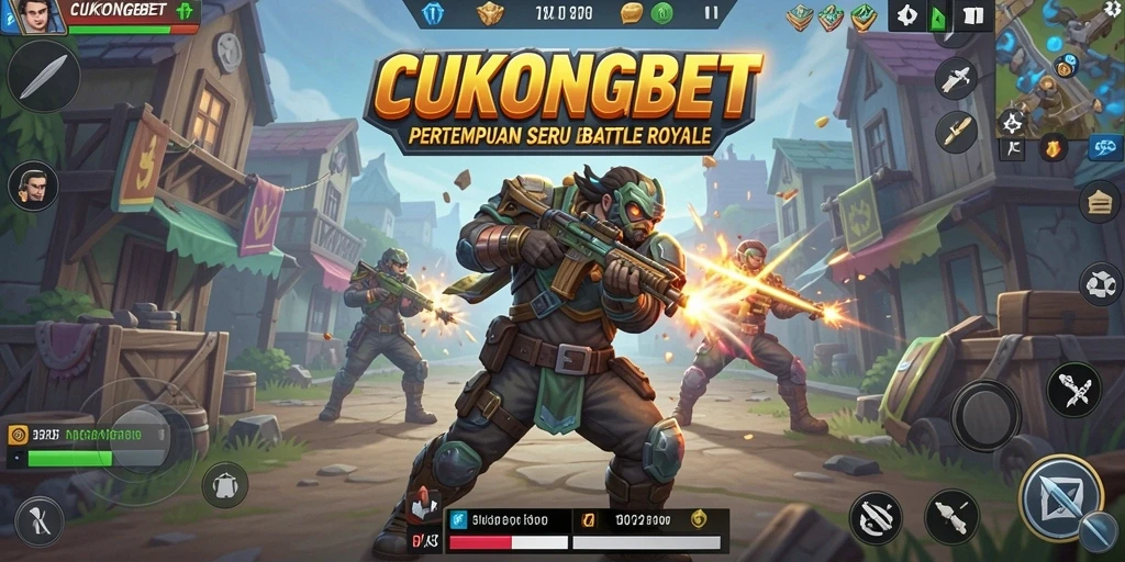 Gameplay seru dan intens saat bertempur di CUKONGBET Battle Royale.