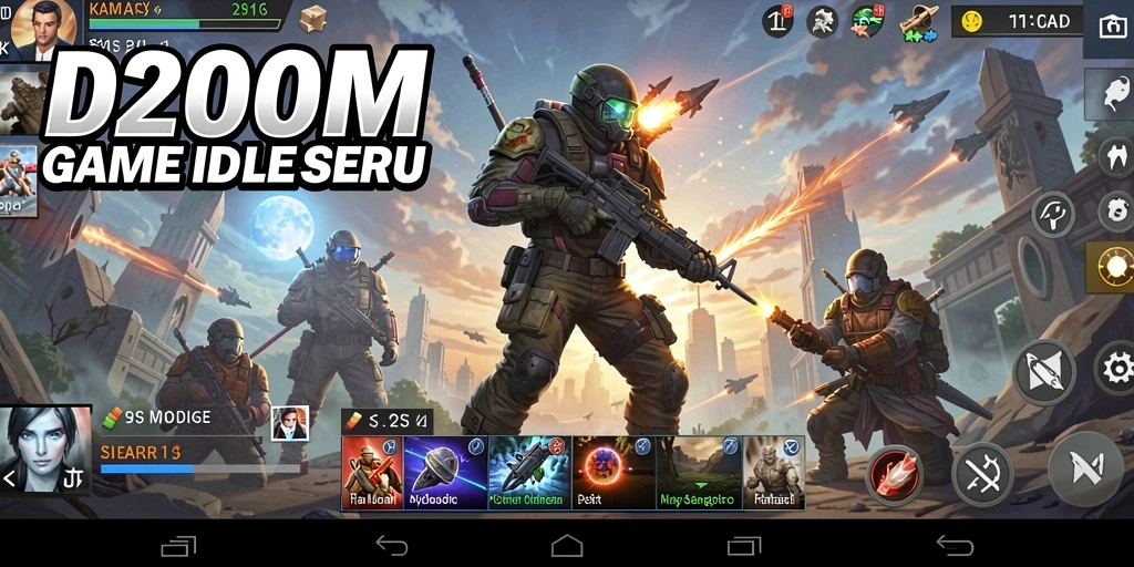 Tampilan gameplay D200M yang menarik dan seru.