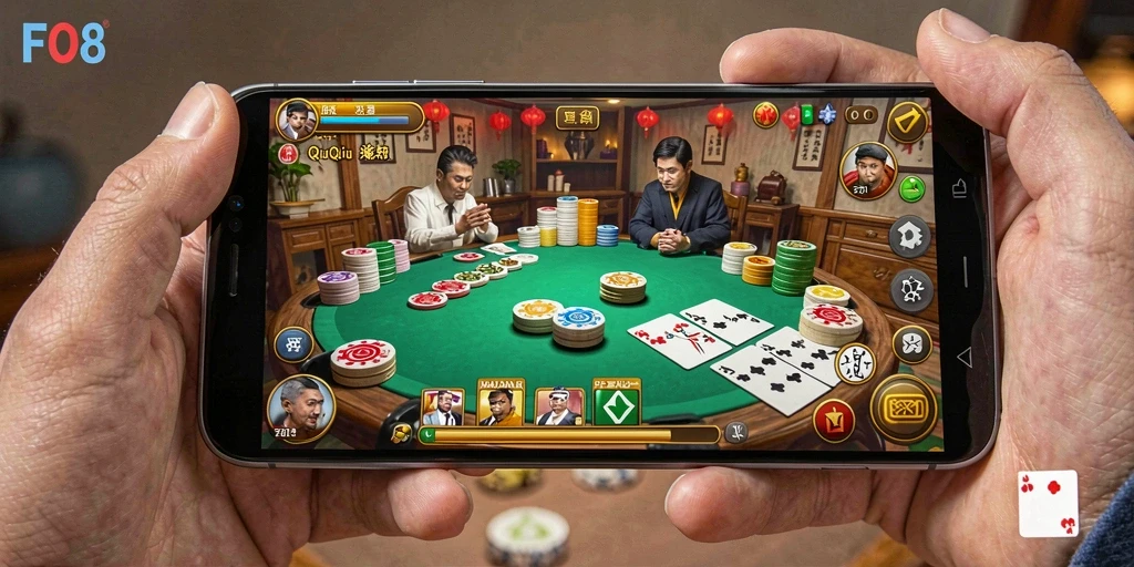 Screenshot gameplay QiuQiu yang seru di FO8.