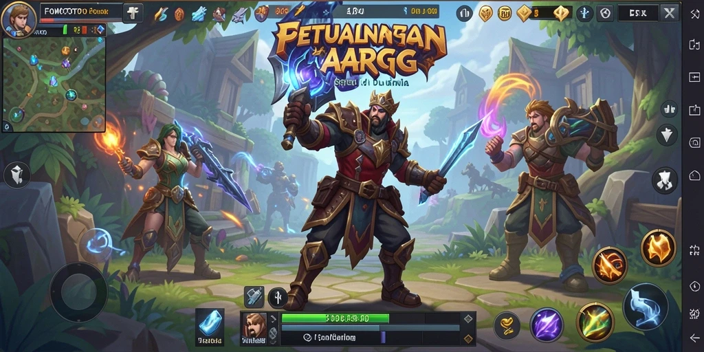 Tangkapan layar yang menunjukkan aksi seru dalam gameplay ARPG FOMOTOTO.