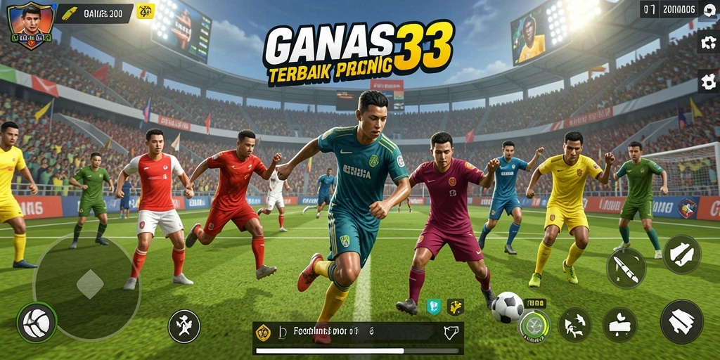 Screenshot gameplay <strong>GANAS33</strong> menampilkan aksi seru dalam olahraga.