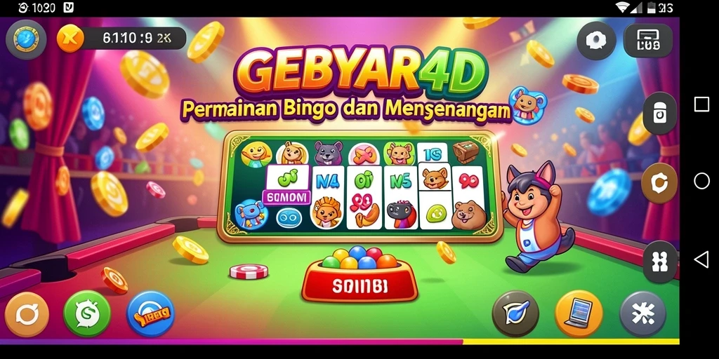 Tampilan menarik gameplay bingo di GEBYAR4D.