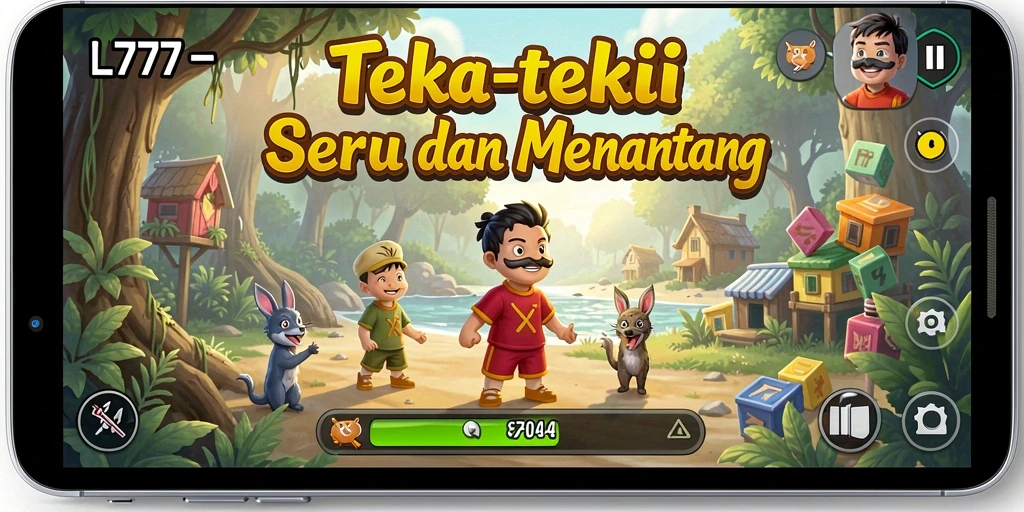 Screenshot gameplay L777 yang menampilkan level teka-teki seru.