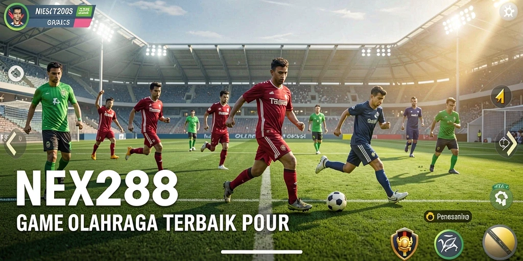 Tampilan gameplay menegangkan dengan aksi olahraga seru.