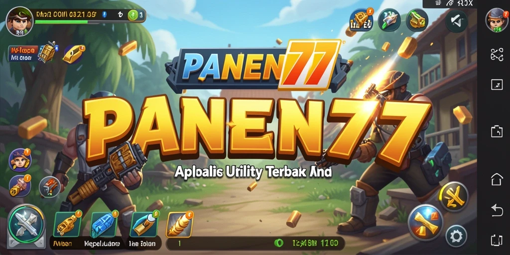 Tampilan antarmuka utama PANEN77 dengan fitur Utility yang menarik.