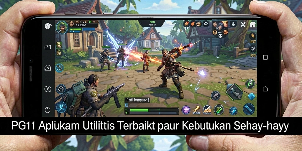 Tampilan utama PG11 dengan berbagai fitur utilitas yang bermanfaat.