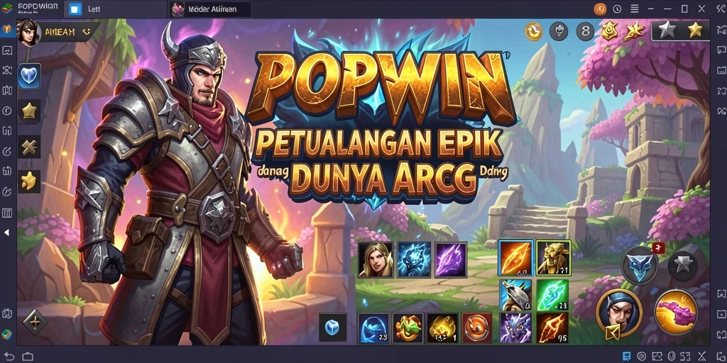 Tampilan menakjubkan dari gameplay ARPG di POPWIN.