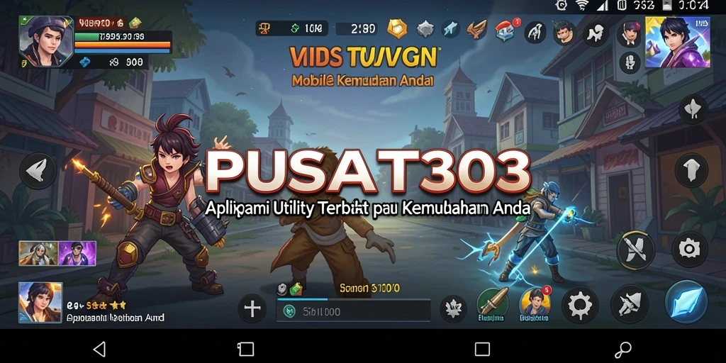Tampilan intuitif aplikasi PUSAT303 yang memudahkan pengguna.