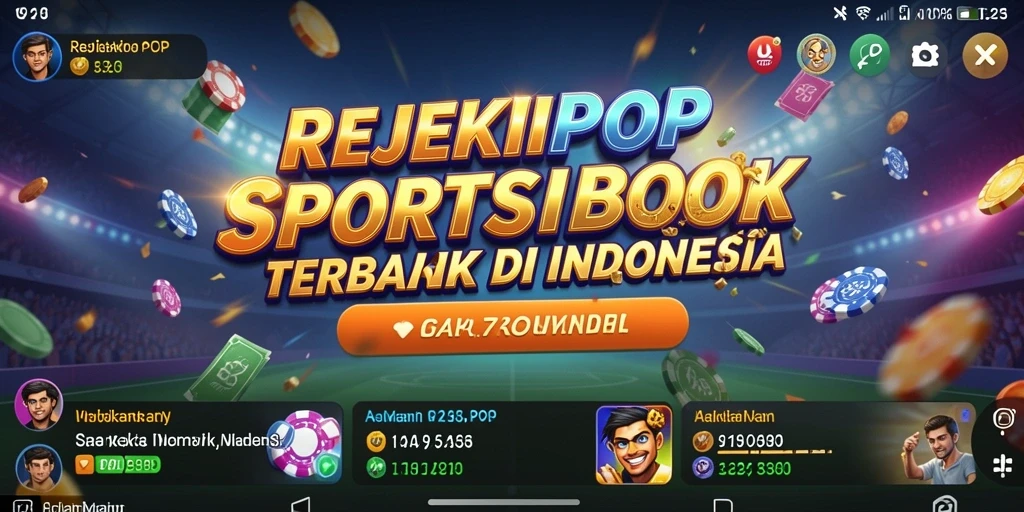 Tampilan gameplay interaktif dari REJEKIPOP dalam taruhan olahraga.