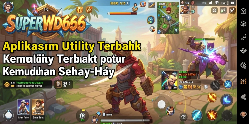 Tampilan antarmuka utama SUPERWD666 yang intuitif dan mudah digunakan.