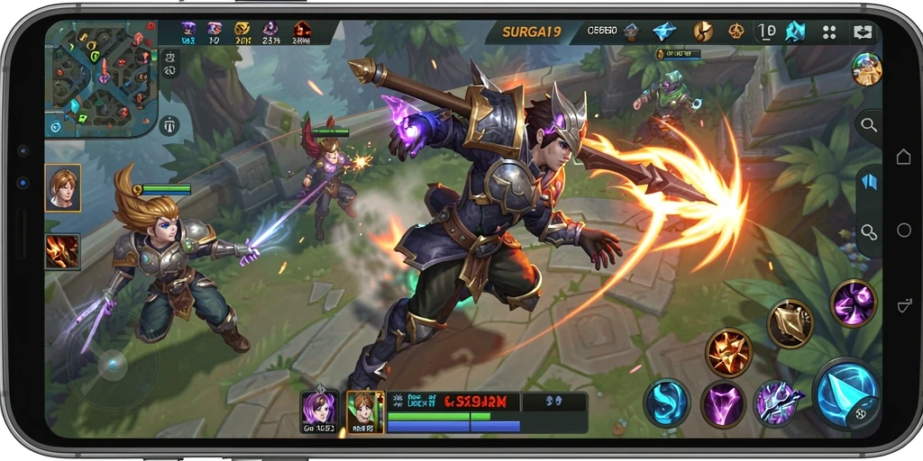 Tampilan gameplay SURGA19 yang menegangkan dan seru.