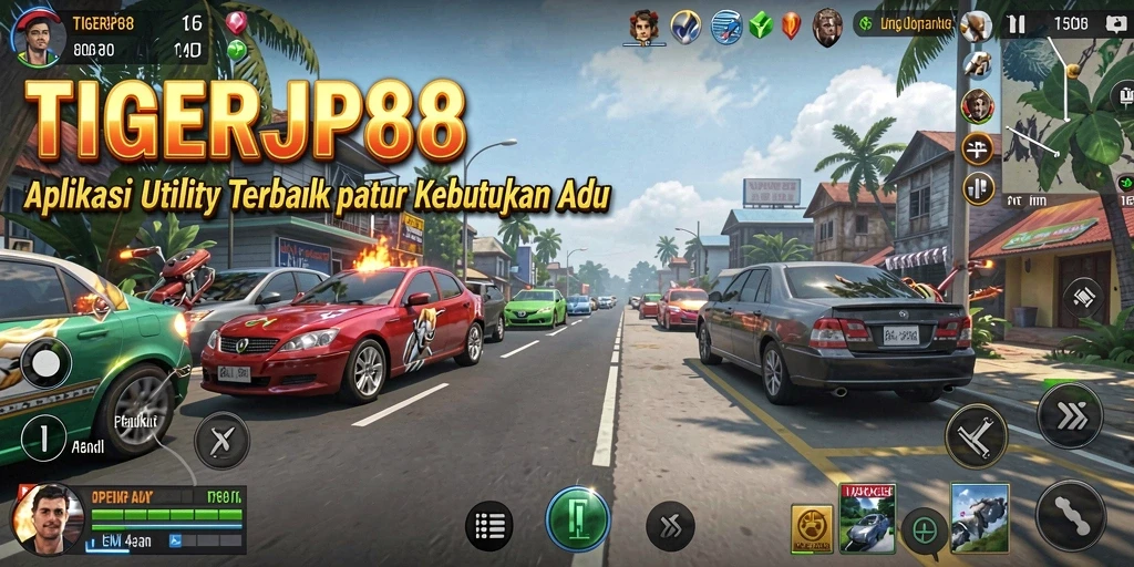 Tampilan jelas dari antarmuka pengguna TIGERJP88 yang intuitif.